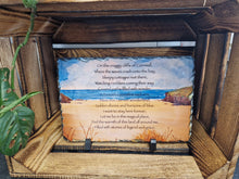 Load image into Gallery viewer, Original Cornish Artwork And Poetry On Slate The Craggy Cliffs
