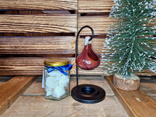 Load image into Gallery viewer, Chocolate Ceramic Hanging Tear Drop Wax Melter Oil Burner With 10 Wax Melts
