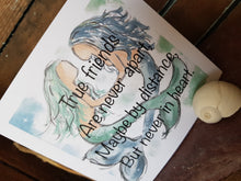 Load image into Gallery viewer, Best Friends Mermaid Greetings Card Handmade In Cornwall
